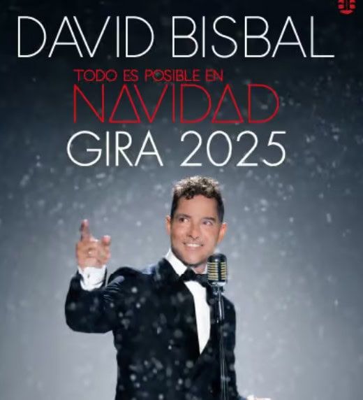 Espectáculo de David Bisbal en la gira de Navidad 2025, disponible en tickets online. Compra tus entradas para concierto de Navidad con Ticketrona, la plataforma líder en venta de entradas.
