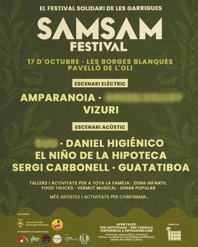 SAM SAM FESTIVAL 2026 en LES BORGES BLANQUES