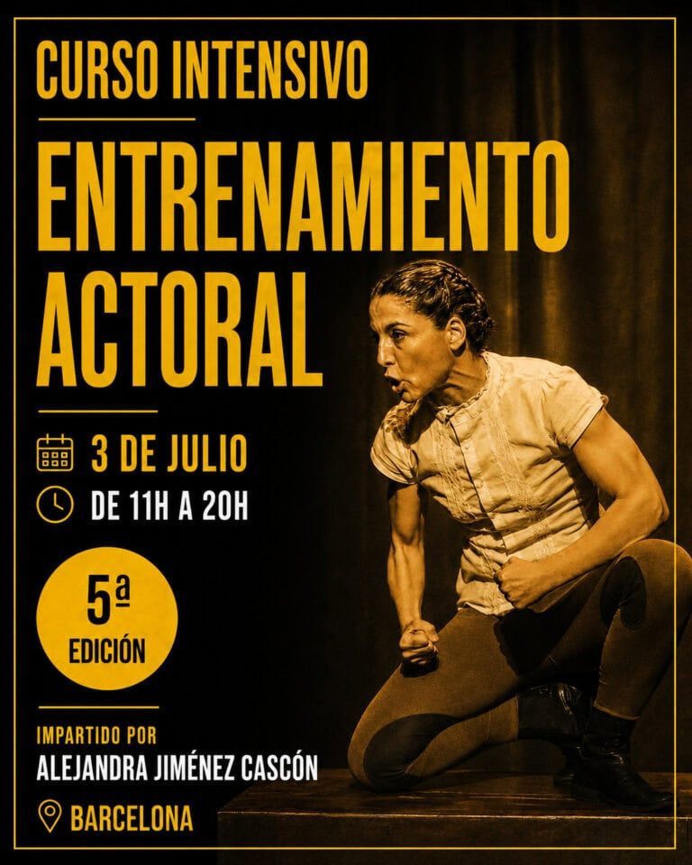 CURSO INTENSIVO: Entrenamiento Actoral en Barcelona