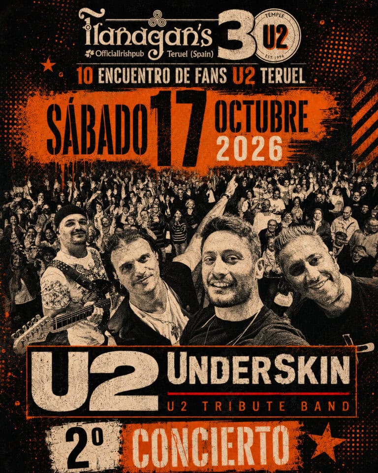 TEMPLE U2 FANS FLANAGANS en TERUEL