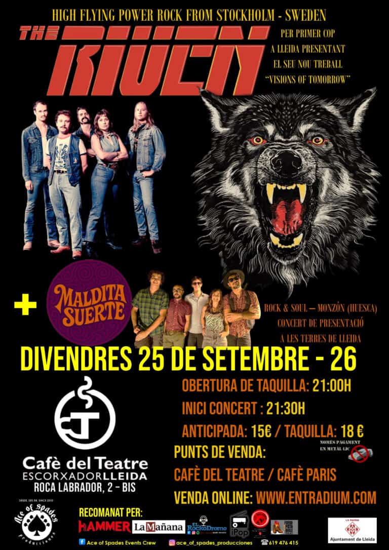 THE RIVEN y MALDITA SUERTE en LLEIDA
