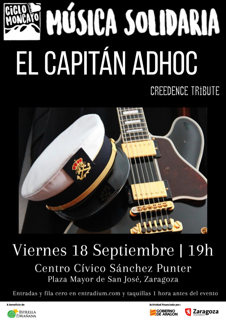 Concierto Solidario El Capitán AdHoc en Zaragoza