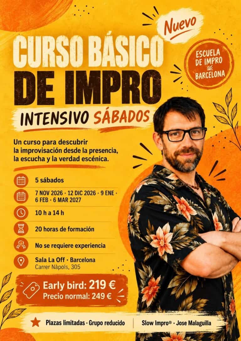 CURSO BÁSICO DE IMPRO – SÁBADOS NOV 26 – MAR 27 en Barcelona