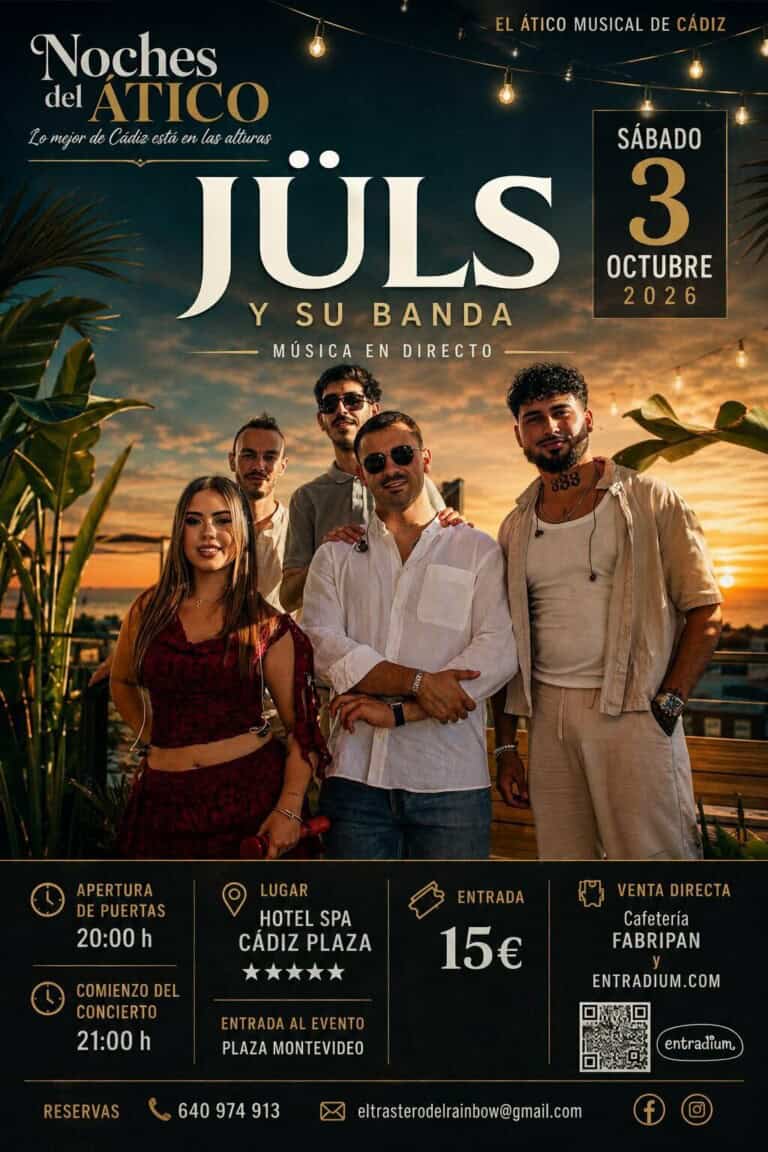 JÜLS y su banda en Cádiz