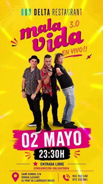 Mala Vida 3.0 a Gotham Lloret en Lloret de Mar