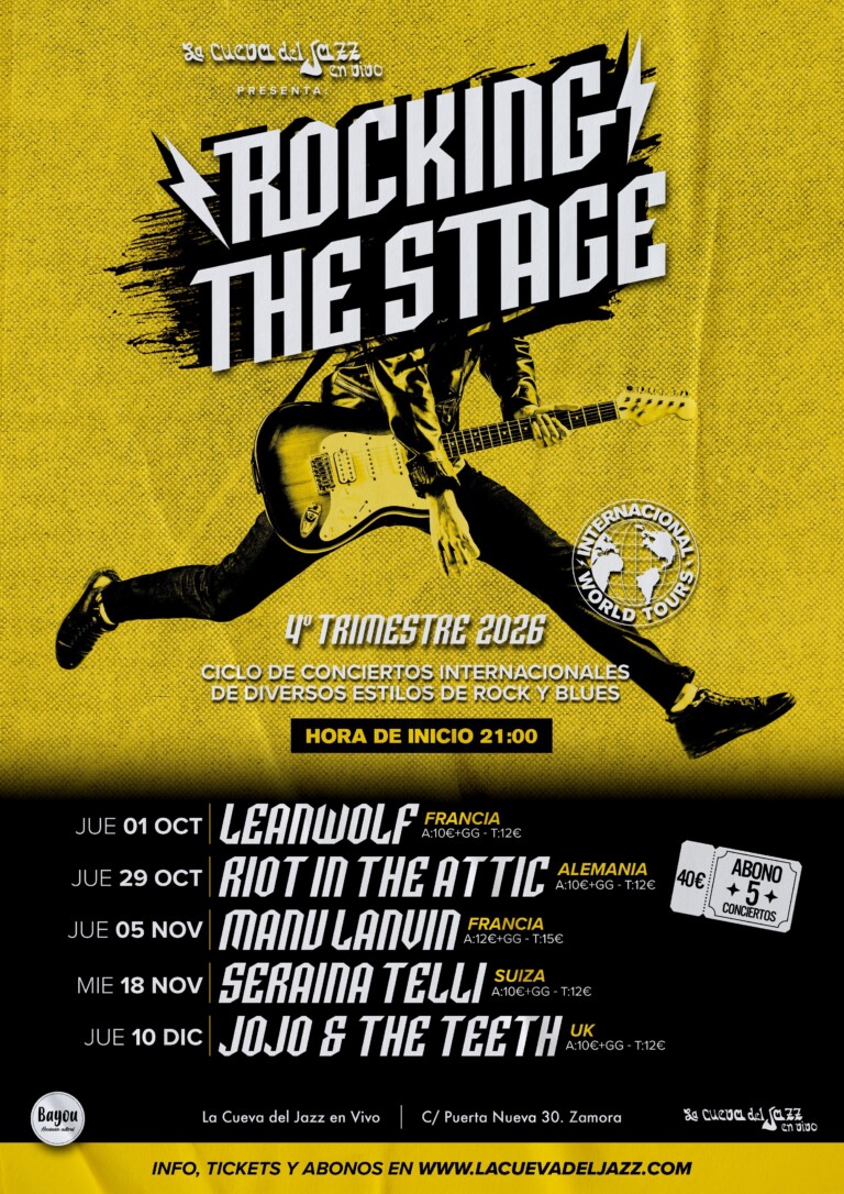 Rocking The Stage octubre a diciembre 2026 en Zamora