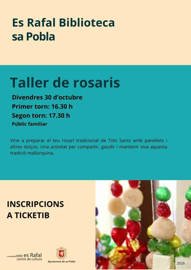 TALLER DE ROSARIS en Sa Pobla
