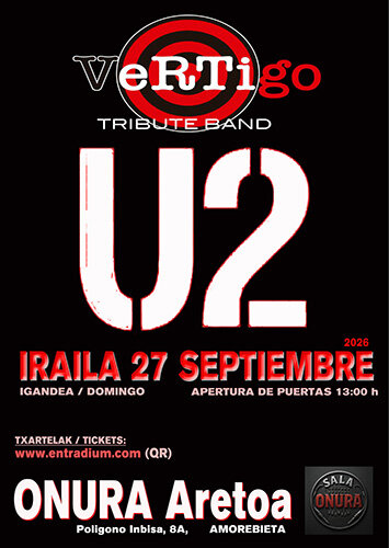 VERTIGO U2 Tribute Band en Amorebieta