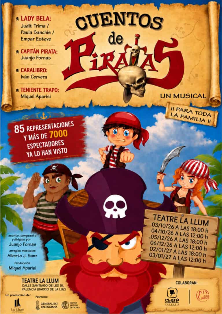 CUENTOS DE PIRATAS (8º ANIVERSARIO) de Teatre La Llum en VALENCIA