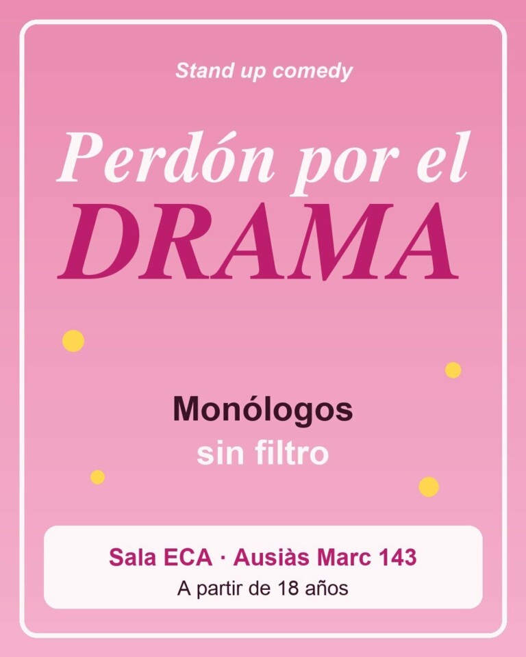 Perdón por el drama en Barcelona
