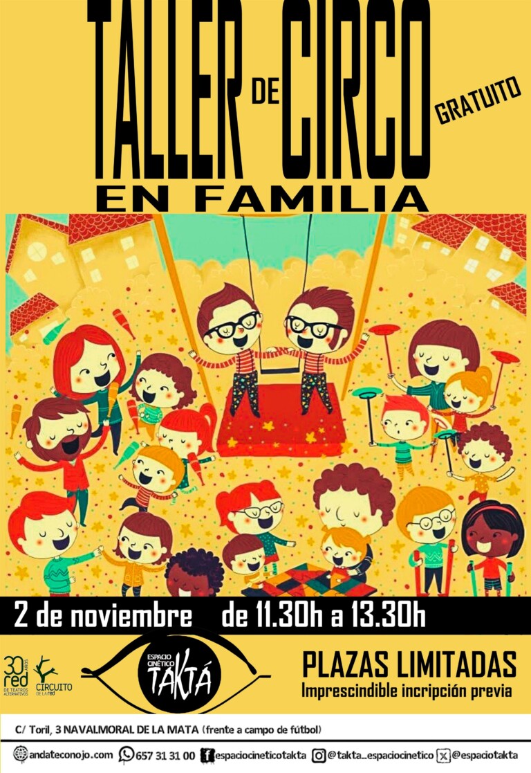 TALLER DE CIRCO EN FAMILIA en Navalmoral de la Mata