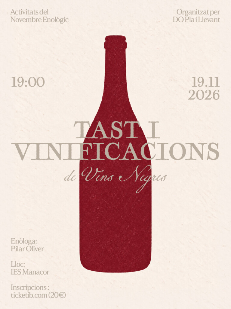 Tast i vinificacions de vins negres en Manacor