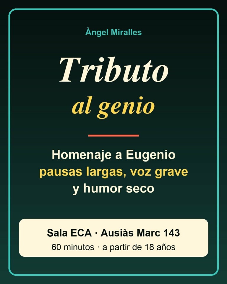 Tributo al genio en Barcelona