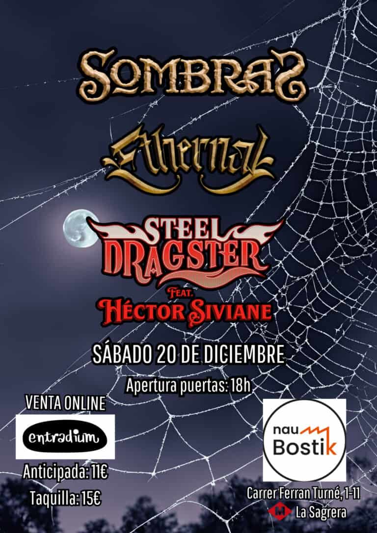 Concierto SombraS – Ethernal – Steel Dragster en Barcelona