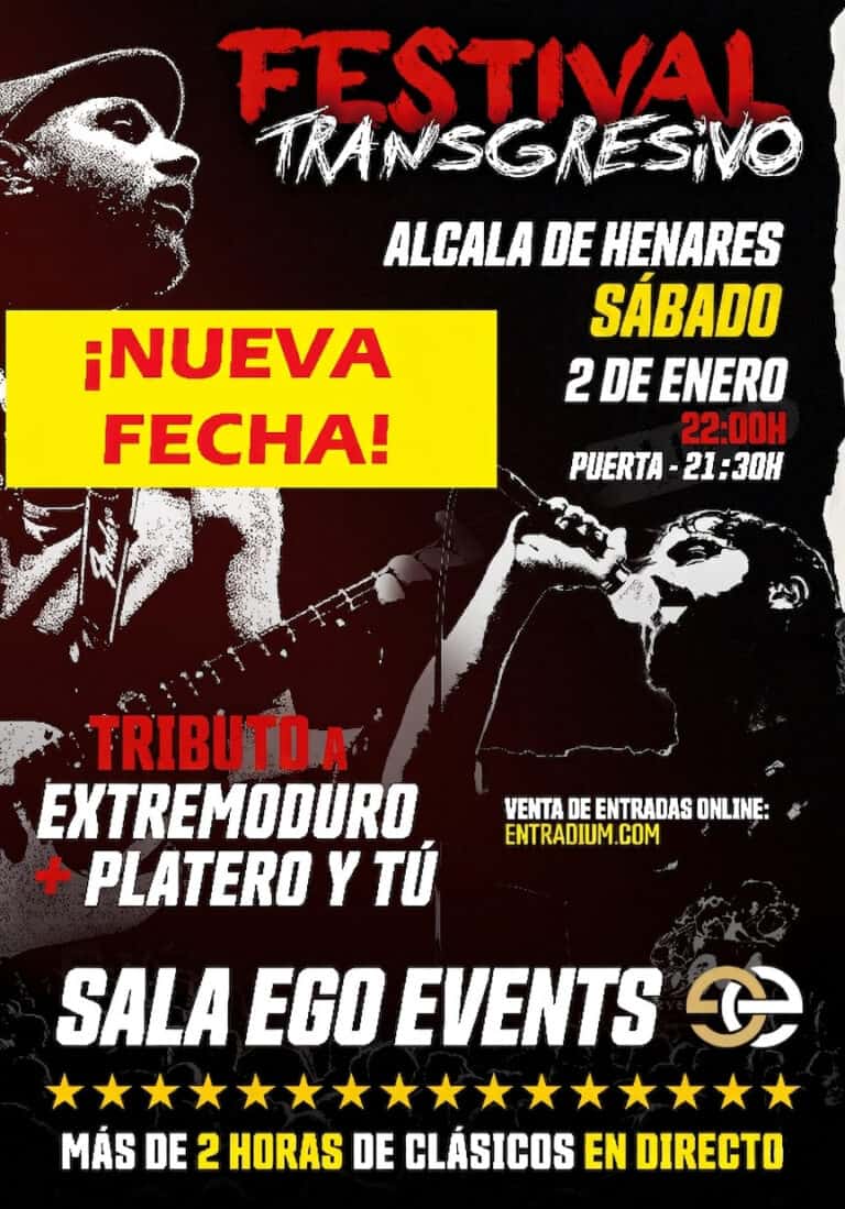 Festival Transgresivo: Tributo a Platero y Extremo en Alcala de Henares en Alcalá de Henares