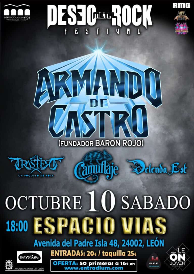 Deseo metal rock Armando de Castro en Leon