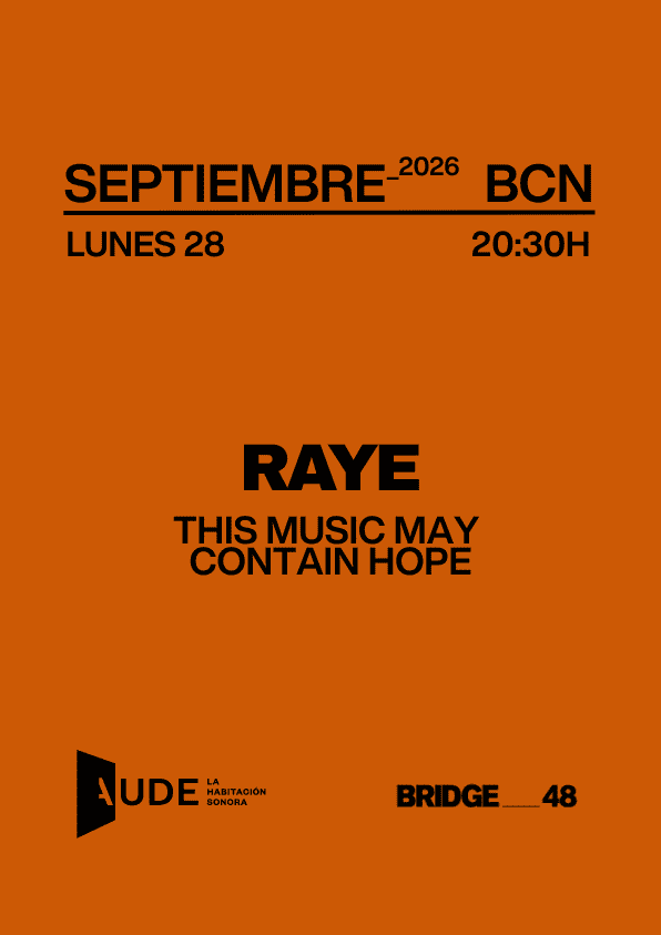 AUDE: Listening Session: Raye, This Music May Contain Hope en Barcelona
