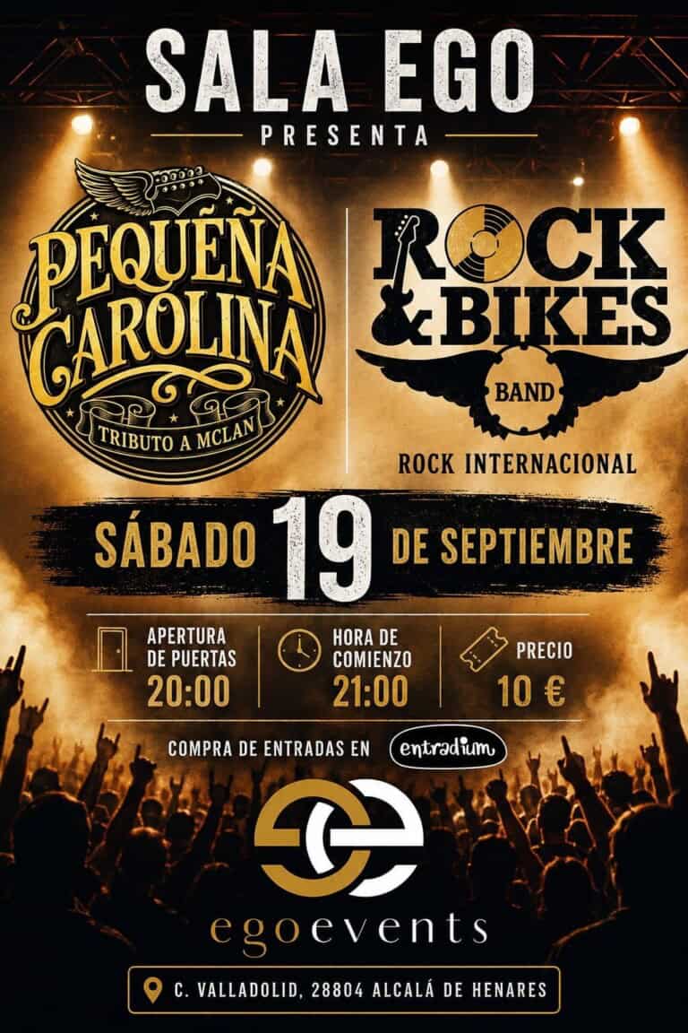 PEQUEÑA CAROLINA + ROCK & BIKES en Alcala de Henares