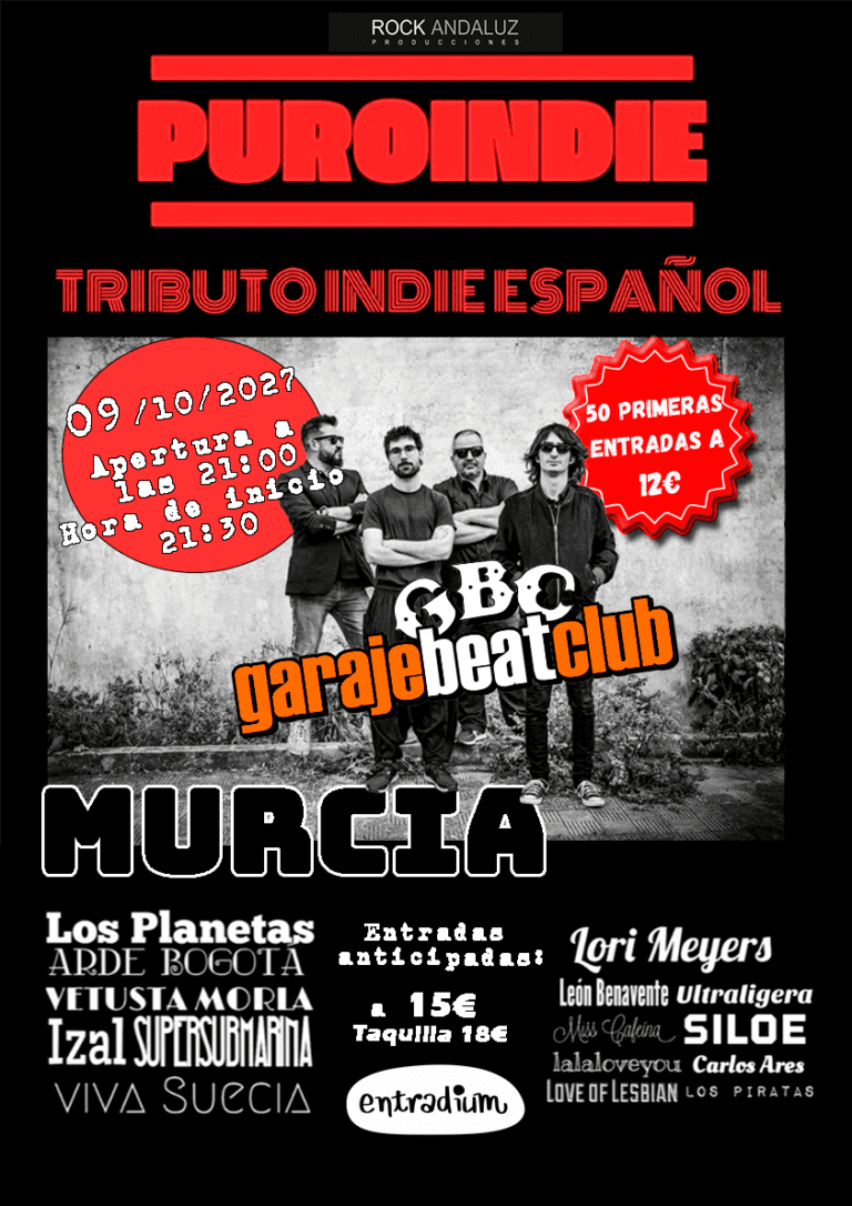 Puro Indie en Murcia – Sala Garaje Beat en Murcia