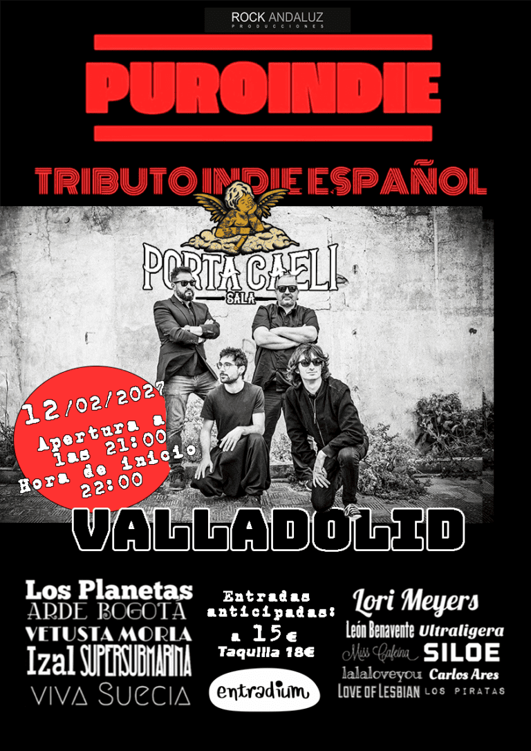 Puro Indie en Valladolid – Sala Porta Caeli en Valladolid