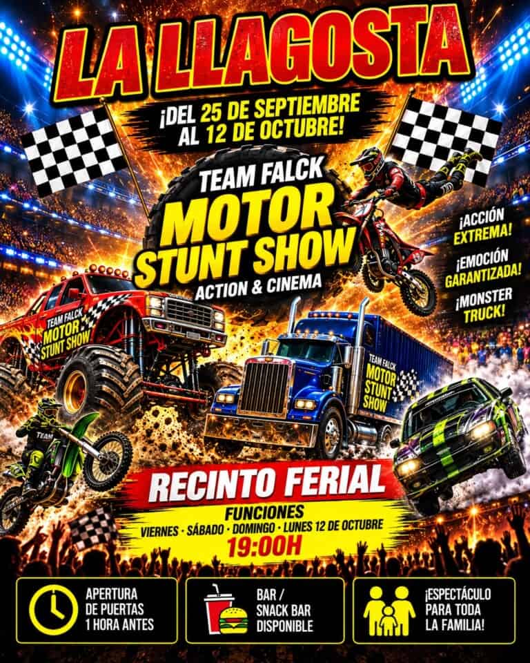 TEAM FALCK MOTOR STUNT SHOW en LA LLAGOSTA