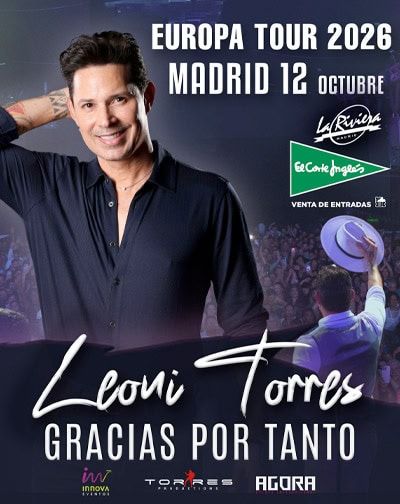 Leoni Torres – Gracias por tanto 2026 en Madrid