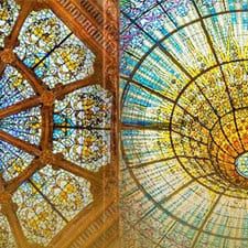 Palau de la Música Catalana y Recinto Modernista Sant Pau en Barcelona