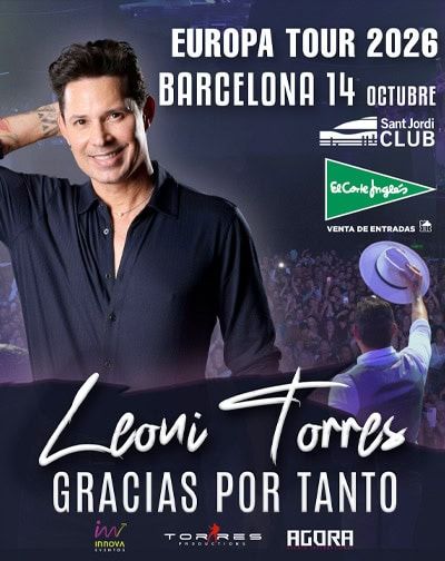 Leoni Torres – Gracias por tanto 2026 en Barcelona