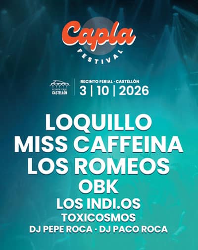 Capla Festival 2026 en Castellón de la Plana/Castelló de la Plana