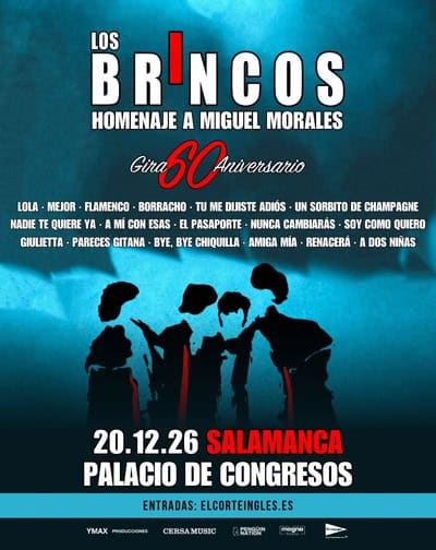 Los Brincos – Homenaje a Miguel Morales – Gira 60 Aniversario en Salamanca