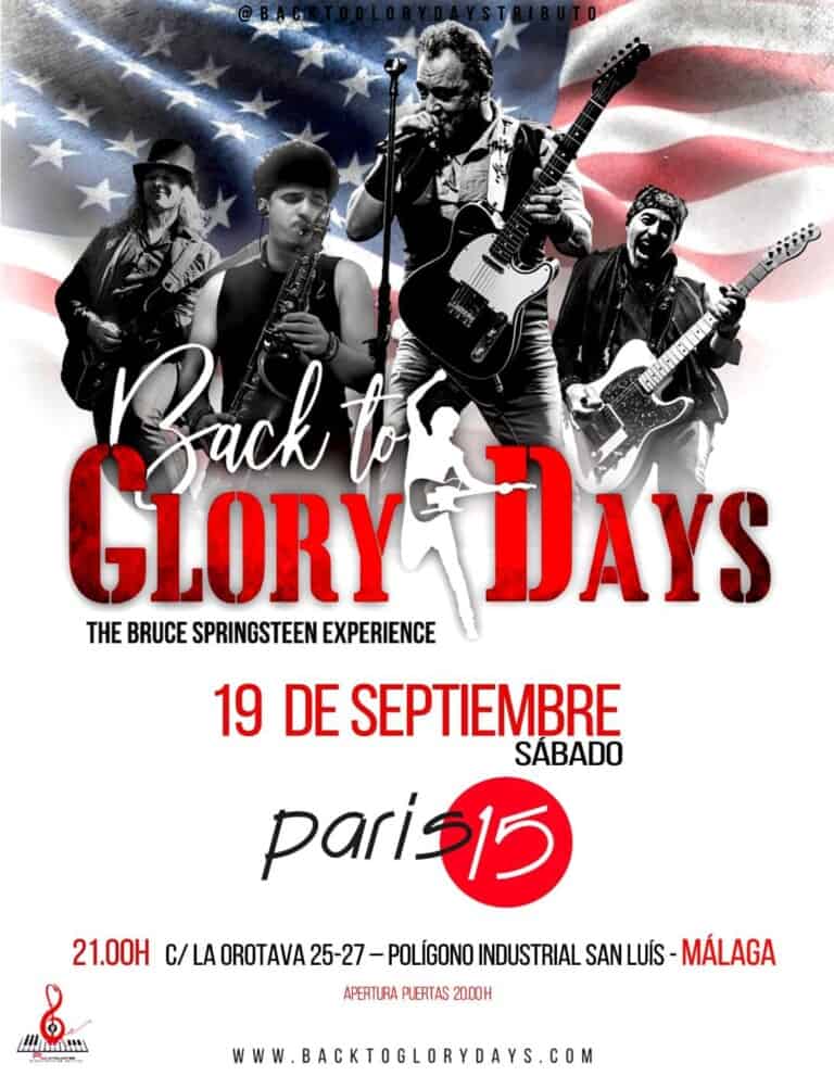 Back to GLORY DAYS en Málaga – THE BRUCE SPRINGSTEEN EXPERIENCE