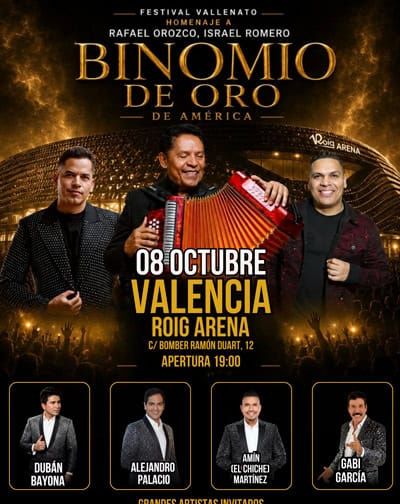 Festival Vallenato – Binomio de Oro de América en Valencia