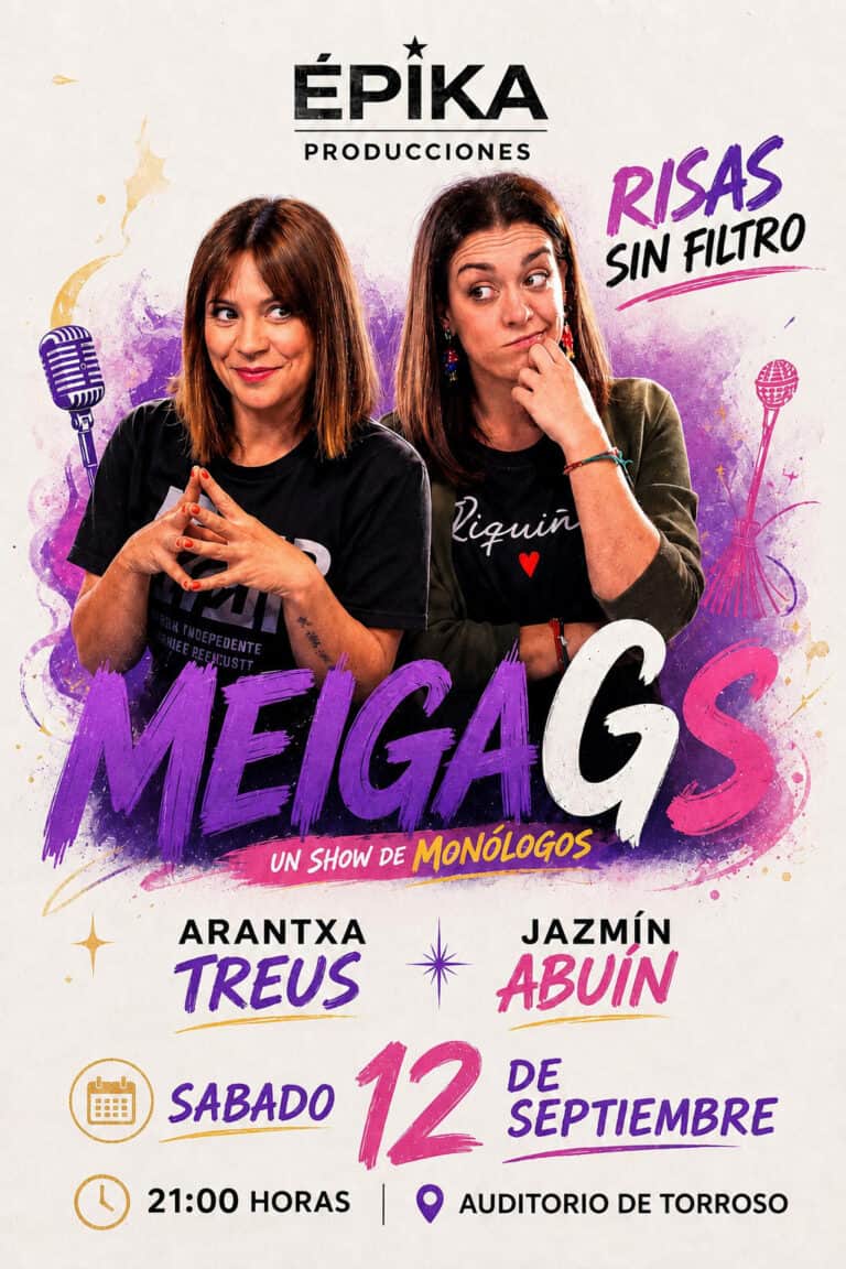 RISA ÉPIKA con ARANTXA TREUS Y JAZMÍN ABUÍN – MEIGAS