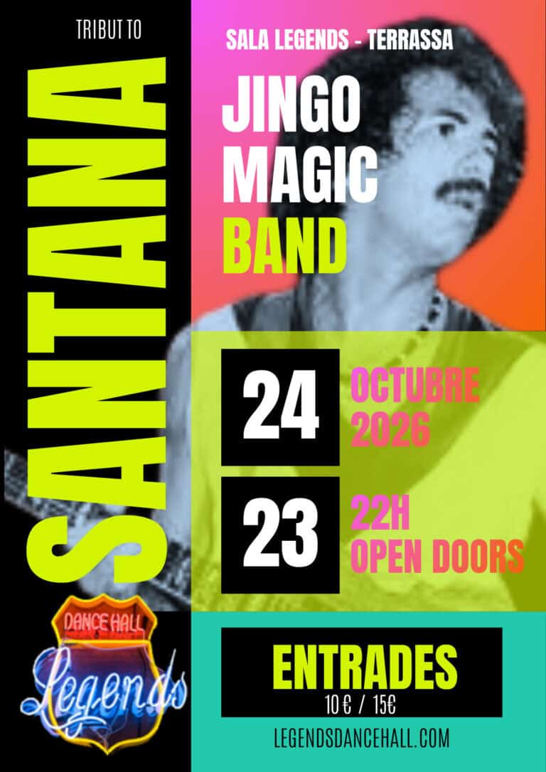 SANTANA – JINGO MAGIC BAND en 08227 Terrassa