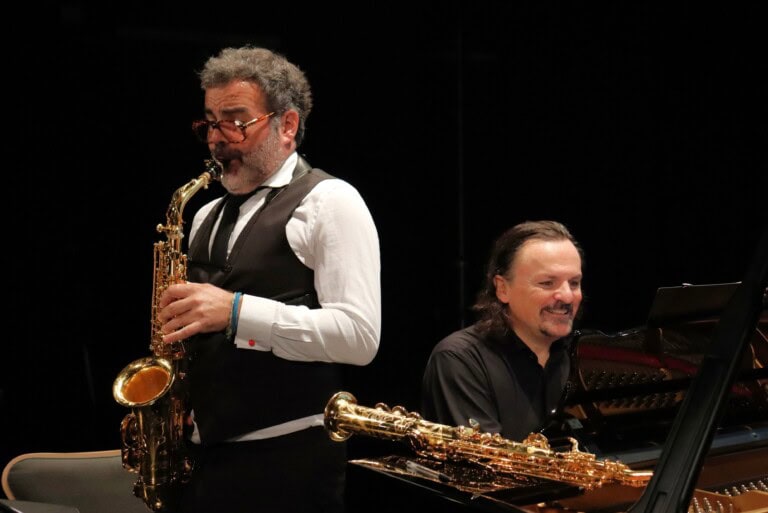 Rodrigo Pérez Vila y Alfredo Oyagüez Montero en Deià