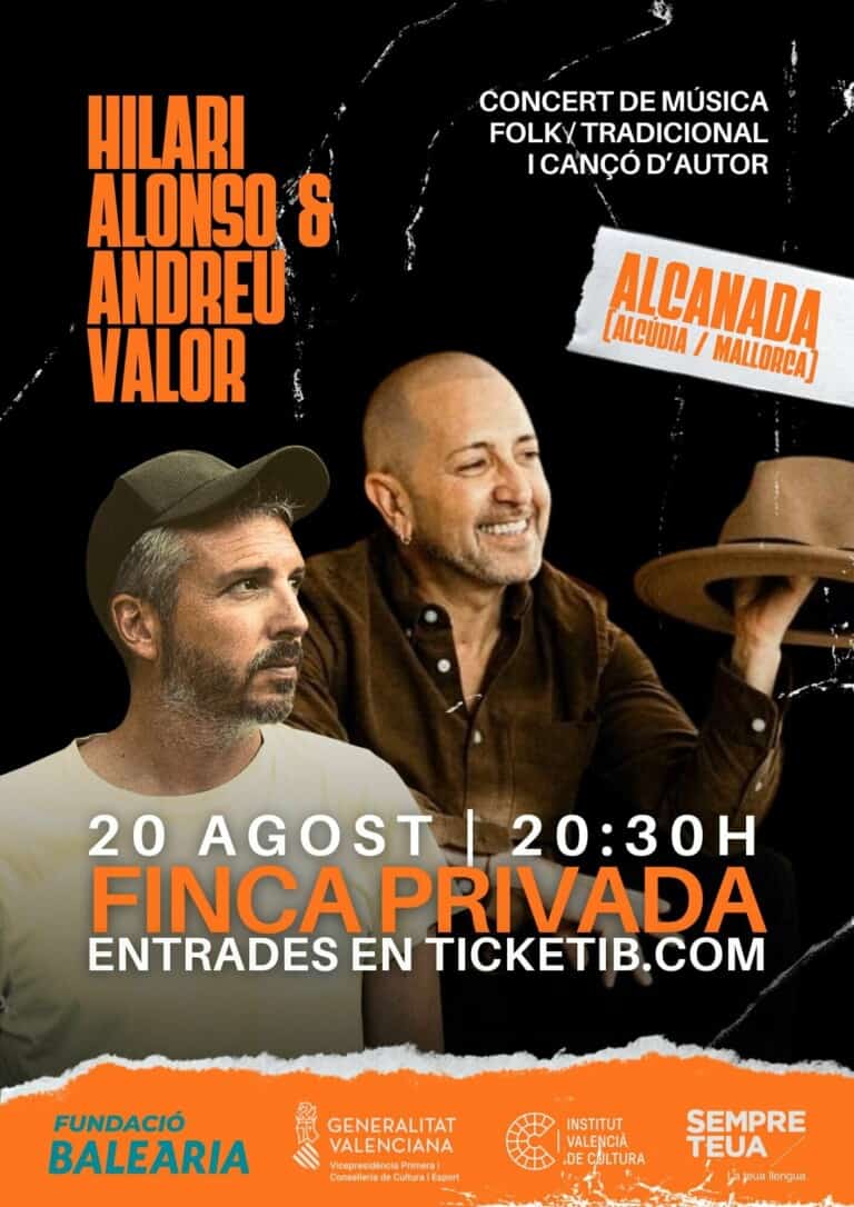 CONCERT A ALCANADA (ALCÚDIA) AMB HILARI ALONSO & ANDREU VALOR en ALCANADA (ALCÚDIA)