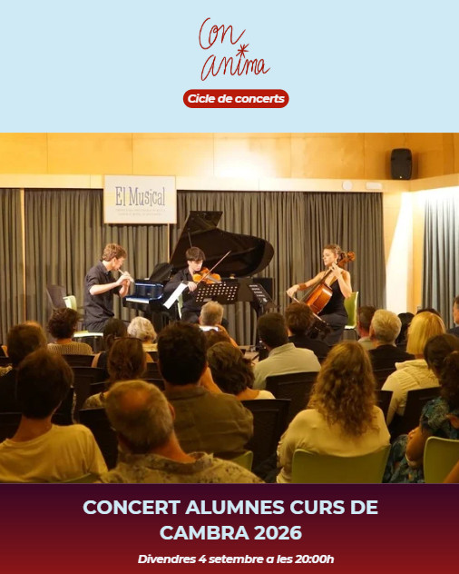Concert alumnes curs de cambra – 2026 en BELLATERRA