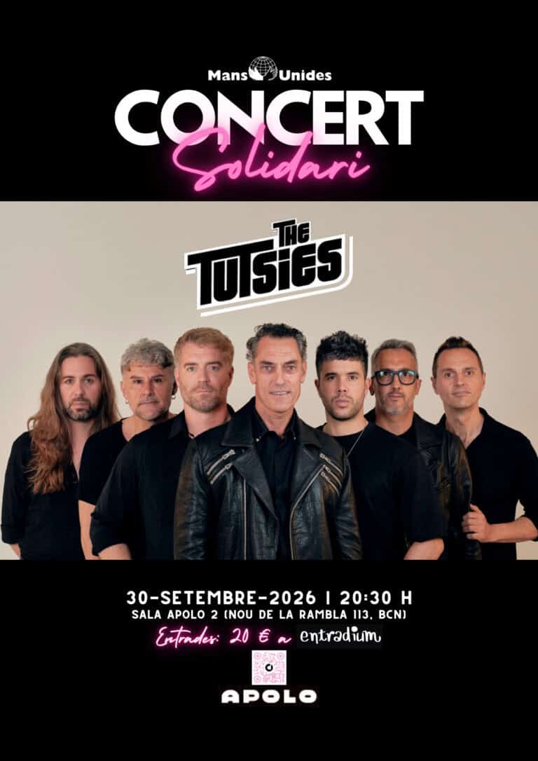 Concert benèfic de The Tutsies a la sala Apolo, a favor de Mans Unides en Barcelona