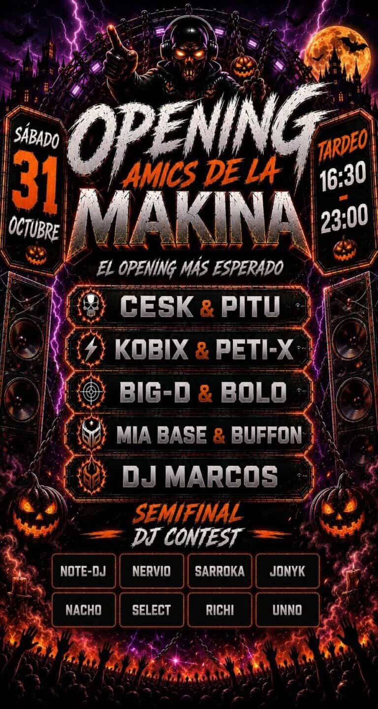 OPENING AMICS DE LA MAKINA en Hospitalet del Llobregat