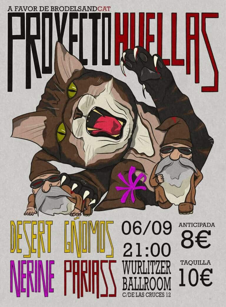 Proyecto Huellas (Desert Gñomos/Nerine/Pariass) en Madrid