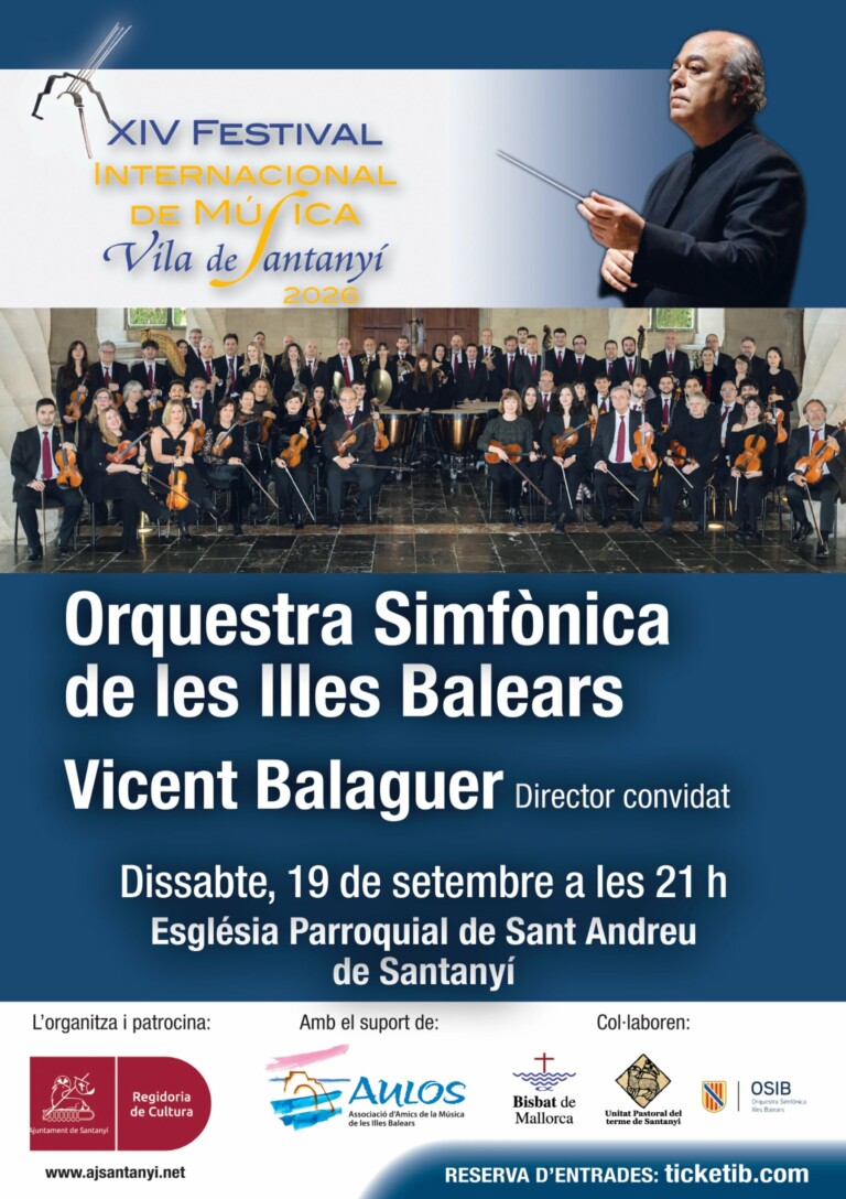 Orquestra Simfònica de les Illes Balears amb Vicent Balaguer en Santanyí